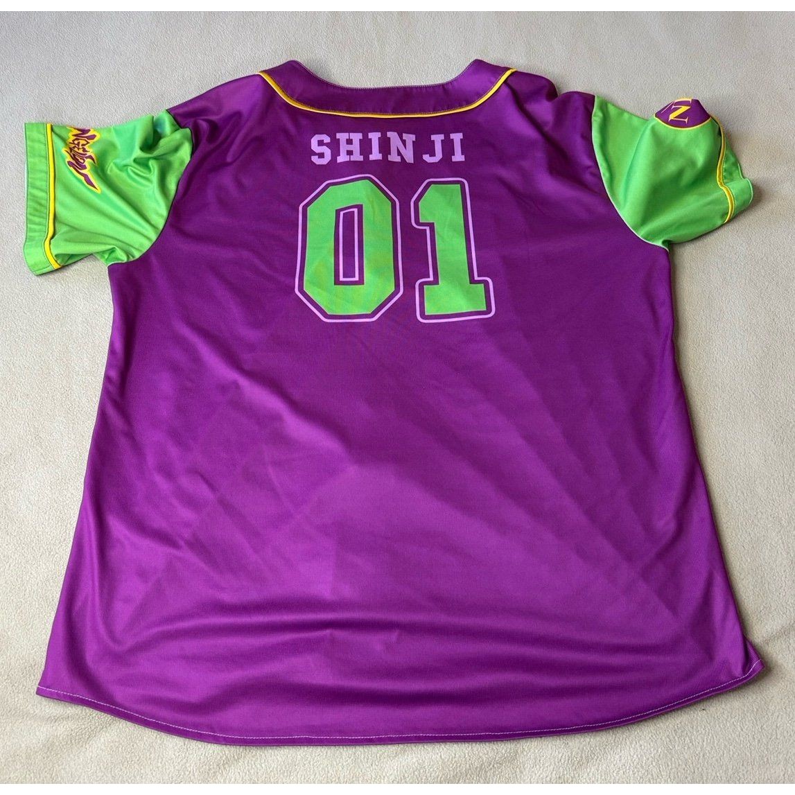 Neon Genesis Evangelion Anime Ape Jersey Baseball Size Xl #01 Shinji — image 6 of 8